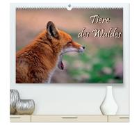 Tiere des Waldes (hochwertiger Premium Wandkalender 2026 DIN A2 quer), Kunstdruck in Hochglanz: Naturkalender mit 13 Tiermotiven