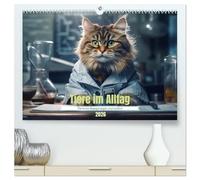 Tiere im Alltag (hochwertiger Premium Wandkalender 2026 DIN A2 quer), Kunstdruck in Hochglanz: Tiere im Alltag