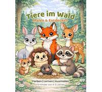 Tiere im Wald: Malen & Entdecken