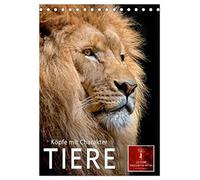 Tiere - Köpfe mit Charakter (Tischkalender 2026 DIN A5 hoch), CALVENDO Monatskalender: Auch Tiere haben eine eigene Persönlichkeit und sind im ... ängstlich oder auch draufgängerisch.