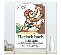 Tierisch hoch hinaus: Von A bis Z durchs Kletterabenteuer! - Der Kalender zum Kinderbuch (hochwertiger Premium Wandkalender 2026 DIN A2 hoch), ... spannende Kletter- und Boulderbegriffe näher.
