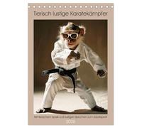 Tierisch lustige Karatekämpfer (Tischkalender 2026 DIN A5 hoch), CALVENDO Monatskalender: Mit tierischem Spaß und lustigen Sprüchen zum Karateprofi