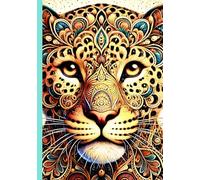 Tierische Inspiration: Gepunktetes A5 Notizbuch mit 200 Seiten im Mandala-Design Leopard