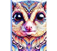 Tierische Inspiration: Gepunktetes A5 Notizbuch mit 200 Seiten im Mandala-Design Sugar Glider