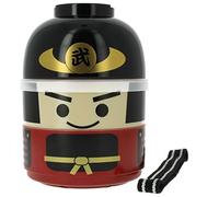 Tierra Zen Fiancé Samuraï Bento - Kit di ciotole in stile giapponese nero