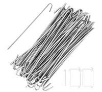 Ties Di Recinzione A Catena - 100 Pezzi Ties In Filo In Alluminio, Cinghie Per Impieghi Pesanti | Dispositivi Multiuso, Clip Per Esterni Clip Residenziali Setup Garden Garden Clayground Yard Lawn Prog