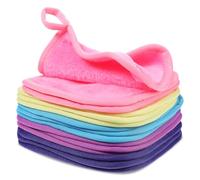 TIESOME Confezione da 15 panni struccanti, ultra morbidi e riutilizzabili, in microfibra, riutilizzabili, per la pulizia del viso, per tutti i tipi di pelle