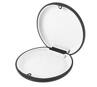 TIESOME Lista di parentesi graffe, contenitore per protesi dentarie, scatola portatile per protesi, scatola per dentarie per viaggi e uso quotidiano per persone (nero)