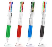 TIESOME Penna a sfera retrattile 4 in 1 multicolore, penne a sfera retrattili 0,7 mm penne a inchiostro multicolore per l'ufficio, forniture scolastiche, regali per gli studenti (4)