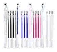 TIESOME penne cancellabili a caldo, penne marcatrici per tessuti a 4 colori con 20 ricariche, penne cancellabili a caldo intercambiabili per quilting, cucito, sartoria, tessuti, sartoria, marcatori