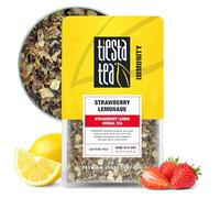 Tiesta Tea - Limonata alla fragola, foglie sciolte, tè alle erbe al limone alla fragola, miscela di frutta non caffeinata di alta qualità, rende caldo o freddo e prepara fino a 25 tazze, sacchetto