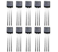 TIEXYE 10Pcs DS18B20 Digital Temp Sensor, 3-Pin Direct Plug, DS18B20 Sensore di Temperatura Termometro Digitale -55 ° C a 125 ° C, Sensore di Temperatura Acquisizione Temperatura TO-92,