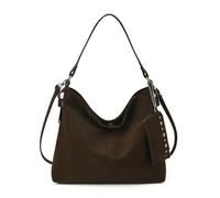 TIEZHICHESHI Borsa a tracolla per pendolari alla moda con grande capacità e semplice borsa a tracolla straniera, Colore caffè.