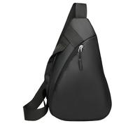 TIEZHICHESHI Borsa per attrezzi funzionale di grande capacità per il tempo libero della borsa a tracolla per pendolari all'aperto, Nero