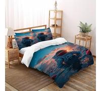 TIFFAN Astronauta nell'acqua 3 Pezzi Copripiumino Stampa Arte 3D Microfiber Con Federe Per Ragazzi E Ragazze King Size King（220x240cm）