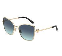 Tiffany Donna Tiffany TF3102B 62029S Occhiali da sole Metallo Oro Blu Farfalla Normale Sfumato