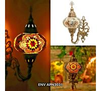 Tiffany luce Lampada applique da parete multicolore mosaico marocchino turco [EEK: A+]