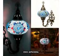 Tiffany luce Lampada applique da parete multicolore mosaico marocchino turco [EEK: A+]
