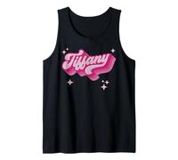 Tiffany Nome Ragazza Stile Vintage 70s Personalizzato Retro Canotta