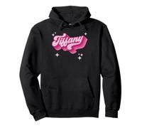 Tiffany Nome Ragazza Stile Vintage 70s Personalizzato Retro Felpa con Cappuccio