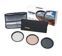Tiffen 55mm Photo Essentials Kit with UV Protector 812 Color Warming Circular Polarizing Glass Filters and 4 Pocket Pouch