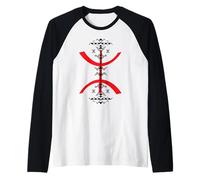 TIFINAGH AMAZIGH ARTE E Io SONO KABYLE ALGERIE gli amazigh Maglia con Maniche Raglan