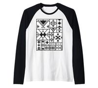 TIFINAGH AMAZIGH ARTE E Io SONO KABYLE ALGERIE gli amazigh Maglia con Maniche Raglan