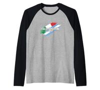 Tifosi dell'Italia Bandiera Argentina Pride Heritage Maglia con Maniche Raglan