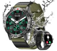 TIFOZEN Smartwatch Uomo, 1,39" Militare Orologio con Effettua/Risposta Chiamate, 110+ Sportive Rilevatore Attività, Cardiaca/SpO2/Sonno Monitor, IP68 Impermeabil Fitness Watch per iOS Android
