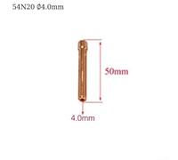 TIG Saldatura Lente Chuck Body Set per SR WP 17 18 26 Kit 12 Pezzi con Corpi Raffreddati ad Aria e Mandrini (4.0mm)