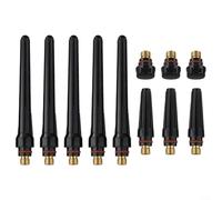 TIG - Set di 11 cappucci posteriori compatibili con accessori per torcia WP-17 WP-18 WP-26 - Lungo, medio, corto 57Y02 57Y03 57Y04