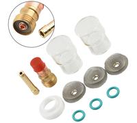 TIG Torcia di Saldatura Lente Gas #12 Pyrex-Glass Cup Kit per WP-17/18/26