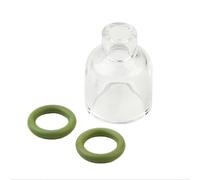 TIG - Ugello in vetro di visualizzazione con O-ring di temperatura, compatibile con WP9, WP17, WP18, WP20, WP26, materiali di consumo per lenti a gas tozze (4)
