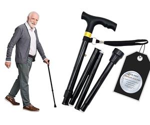 Tiga-Med - Bastone da passeggio pieghevole, colore a piacere, 1 pezzo