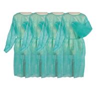 Tiga-Med Camici monouso in tessuto non tessuto, 120 x 140 cm, 100 pezzi, 30 g/m², verde, tinta unita, MRSA, verde, 120x140cm