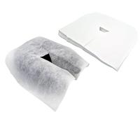 TIGA-MED Cuscino XXL usa e getta per lettini massaggianti, con fessure per il naso, rivestimento igienico, 41 x 31 cm, materiale in pile di alta qualità (XXL, 1000 pezzi)