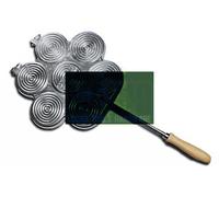 TIGELLIERA TEGLIA X TIGELLE 7 POSTI D.90 MANICO LEGNO ELETTROCENTER ART.379