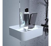 TIGER 2-Store, Contenitore per doccia, Cestello Doccia Agganciabile, Bianco