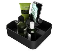 Tiger 2-Store Cestello Doccia Agganciabile, ABS, Nero, BxHxT: 20,8 x 10,6 x 23,3 cm