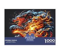 Tiger And Dragon Puzzle 1000 Pezzi Impossibile - Regalo Perfetto 1000 Stukjes Animal Giochi Educativo E Giocattoli Sfida Regalo Intrattenimento Creativo Für Erwachsene Und Kinder Ab 8 Jahren 38x26cm/1