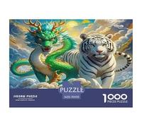 Tiger And Dragon Puzzle 1000 Pezzi Impossibile - Regalo Perfetto 1000 Teile Animal Puzzle Giocattolo Decompressivo Intellettuale Educativo Divertente Gioco Per Famiglie Für Erwachsene Und Kinder Ab 8