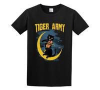 Tiger Army Band Cat Art T-Shirt Black 3XL