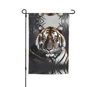 Tiger at rest Bandiera decorativa da giardino stampata 30,5 x 45,7 cm - Bandiera da cortile per patio, balcone, cortile, prato