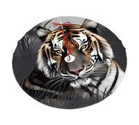 Tiger at rest - Gonna stampata per albero di Natale, 122 cm, perfetta per feste e decorazioni per la casa (76-122 cm)