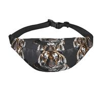 Tiger at rest - Marsupio grande per ragazzi, borsa a tracolla da viaggio, adatto per praticare sport, corsa, ciclismo, viaggi, pesca