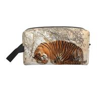Tiger Baby Tigerfamile Young, organizer per cosmetici di grande capacità, borsa da viaggio per il trucco da donna