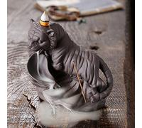 Tiger Backflow Incense Burner Zisha lwood Ornamental Smoke Waterfall Reflux Incense Burner Home Aessories