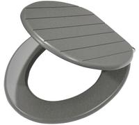 Tiger Baya Sedile per WC, Acciaio Inox, Grigio, 37,5 x 5 x 43 cm
