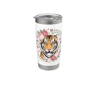 Tiger Big Cat Lover Bicchiere termico in acciaio inox doppia parete
