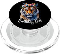 Tiger Birthday Girl Cute Zoo Theme Party Outfit Safari 6-12 PopSockets PopGrip per MagSafe